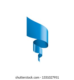 blue sticker on white background. Vector illustration