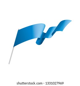 blue sticker on white background. Vector illustration