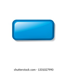 blue sticker on white background. Vector illustration