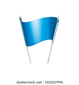 blue sticker on white background. Vector illustration