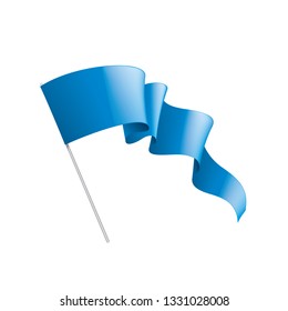 blue sticker on white background. Vector illustration