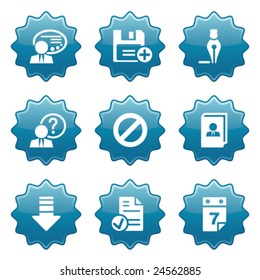 Blue sticker set 2