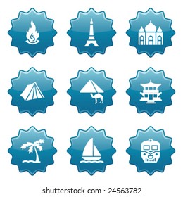 Blue sticker set 22