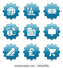 Blue sticker set 23