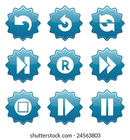 Blue sticker set 29