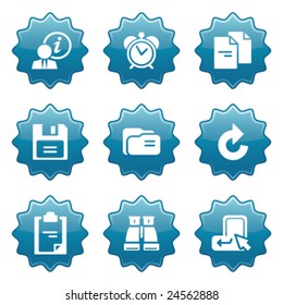 Blue sticker set 3