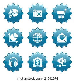 Blue sticker set 5