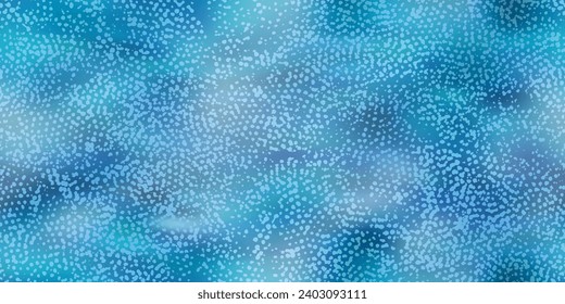 Blue stingray shagreen skin seamless texture. Wallpaper with organic shark leather pattern. Scattered leatherette background. Grainy pastel surface