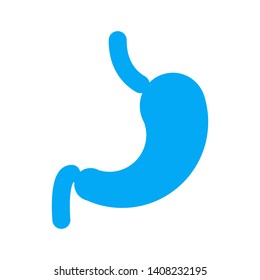 Blue Stomach care logo designs concept vector, Creative Symbol, Icon design template isolated on white background