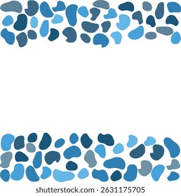 blue stone frame with free space for text
