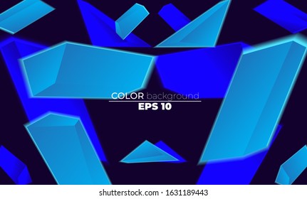 Blue stone geometric background. Applicable for gift card,  Poster on wall poster template,  landing page, ui, ux ,cover book,  banner, social media posted.
