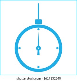 Blue Stopwatch Icon, Vector, Graphic Element