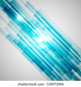 Blue straight lines abstract background, stock vector