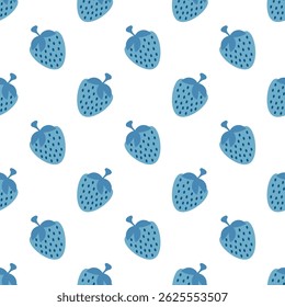 patrón transparente de fresas azules. para estampados, papel de embalaje, Fondo de pantalla, textiles, papelería y tela.