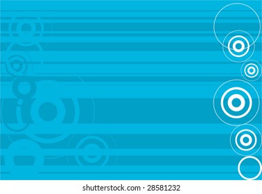 blue streaks and circles