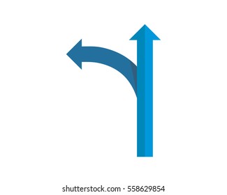 blue street sign sign symbol logo vector image direction arrow