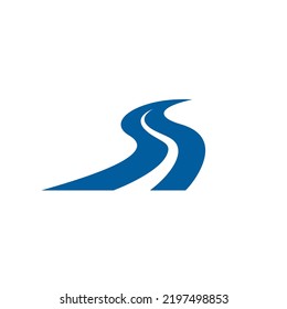 blue street vector issolated on white background