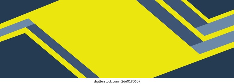 Blue stripe line background, folded paper on green. Business and presentation
