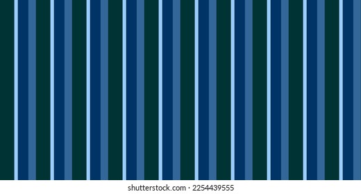Blue Stripe pattern vector Background. Colorful stripe abstract texture. Fashion print design. Vertical parallel stripes Wallpaper wrapping fashion Fabric design, Textile swatch. Blue Dark Green Line