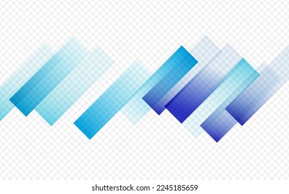 blauer Streifen, Vektortransparenter Hintergrund. Gradient Concept Element Card. Diagonal-Formwandpapier. Grafikbroschüre.