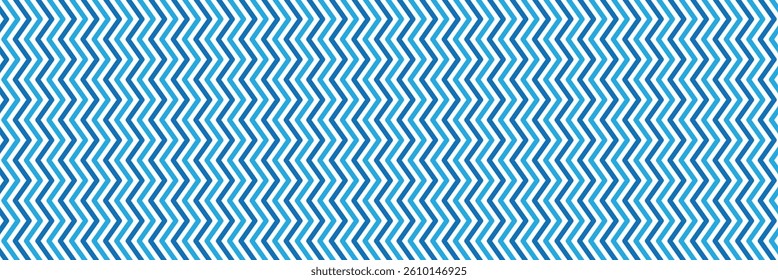 Blue stripe zigzag pattern texture background. Seamless wave pattern. Vector illustrator