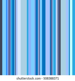 Blue striped abstract background, variable width stripes. Vertical color line.