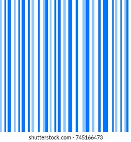 Blue striped abstract background, variable width stripes. Vertical color line. Seamless colored background. Geometric pattern. For decoration, printing, web design, cover.