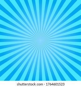 Blue striped background vector illustration, striped retro poster