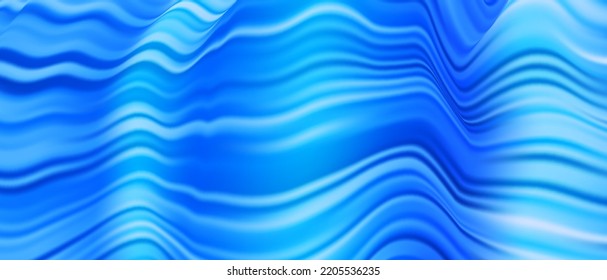 Blue striped background. Warped lines. Flow wavy stripes. Vector design for flyer, brochure and website, packaging and branding.