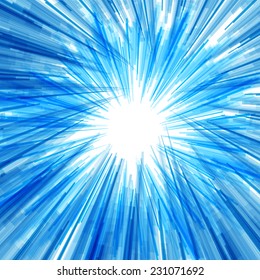 Blue striped lines abstract background