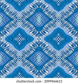
Blue striped pattern in geometrical shapes