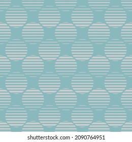 blue striped polka dots seamless vector pattern