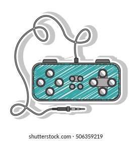 blue striped remote control games with rectangle form