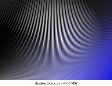 Blue striped wall lighted