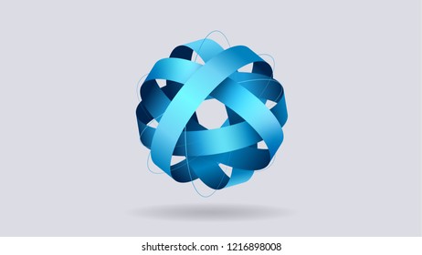 Blue stripes around the invisible globe