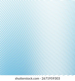 Blue stripes curve line background abstract vector design elegant wave striped pattern
