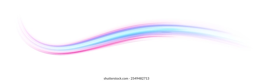 Blue stripes in the form of drill, turns and swirl. Undulate wave swirl swoosh, dynamic twisted lines.	