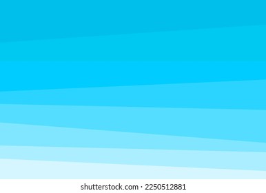 Blue stripes gradient background. Sea blue colors ombre pattern. Vector illustration.