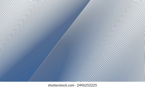 Fondo abstracto de la onda de la línea de rayas azules para el telón de fondo o la presentación