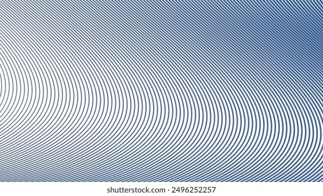 Fondo abstracto de la onda de la línea de rayas azules para el telón de fondo o la presentación