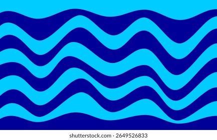 blue stripes lines wave curves funny style flag curtain graphic abstract background