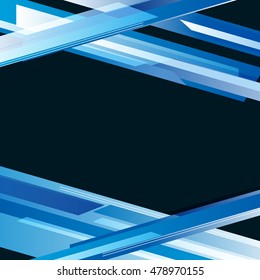 Blue stripes on black background