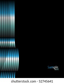 Blue stripes on a black background pattern