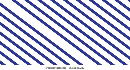 blue stripes on white background. Striped diagonal pattern Vector illustration of Seamless background Christmas or winter theme Background with slanted. 