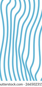 Rayas azules Patrón sin fisuras con líneas onduladas abstractas ilustración de Vertical