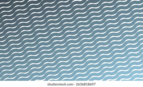 Blue Stripes Wave Line Abstract Background