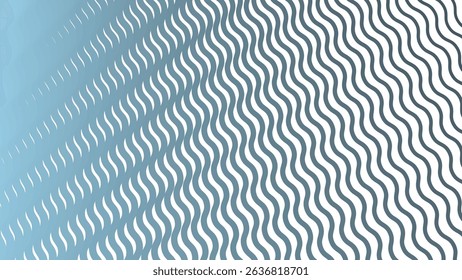 Blue Stripes Wave Line Abstract Background