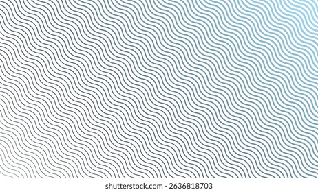 Blue Stripes Wave Line Abstract Background