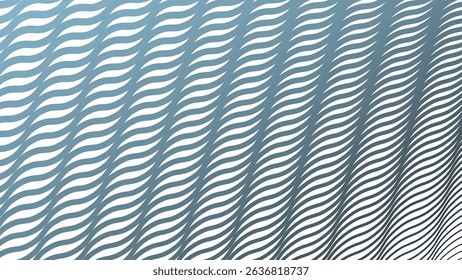 Blue Stripes Wave Line Abstract Background