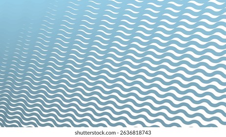 Blue Stripes Wave Line Abstract Background